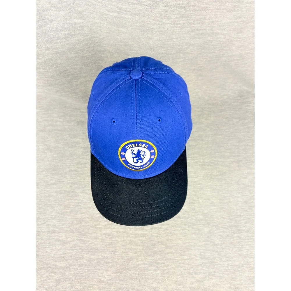 Chelsea FC Official Snapback Hat Junior Blue Black Embroidered Crest Soccer Cap
